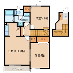 西尾駅 徒歩12分 2階の物件間取画像